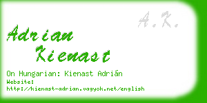 adrian kienast business card